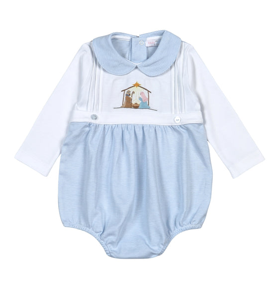 Blue nativity LS Bubble
