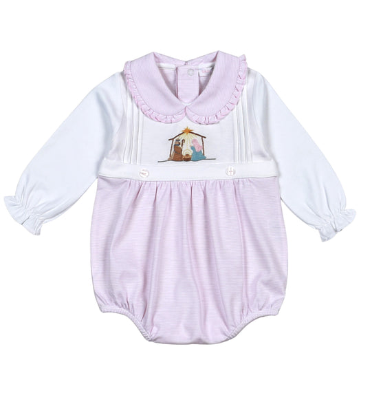 Pink nativity LS Bubble