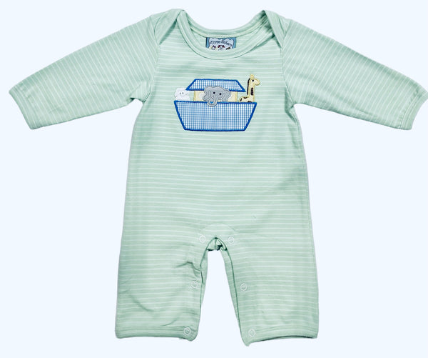 Boy Mint Noah Ark Romper