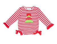 Long sleeve stripe Christmas bubble