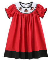 Red smock football dress