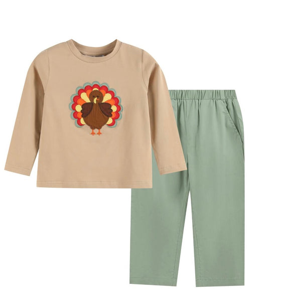 Sage Turkey pant set