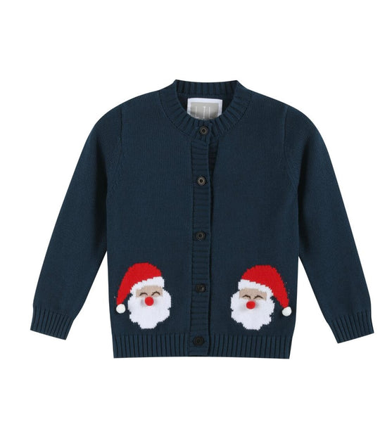 Navy Santa sweater