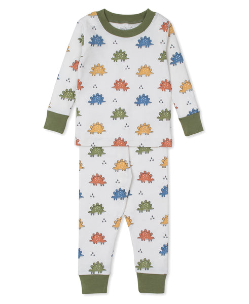 Green Dino 2 pc pjs