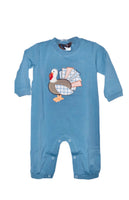 Smoke blue boy turkey romper