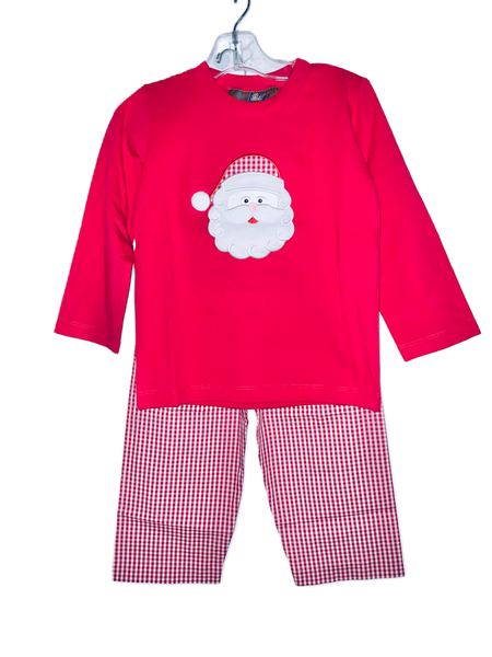 Red Santa face pant set