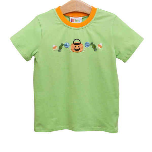 Green Jack-o-lantern tee