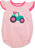 Pink tractor bubble