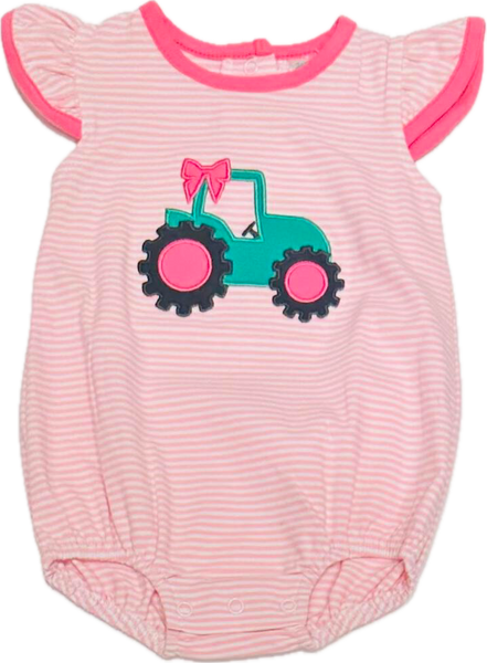 Pink tractor bubble