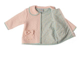 Pink quilted jacket