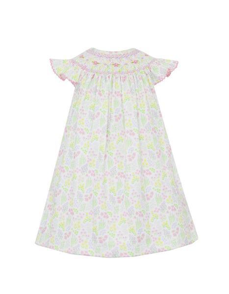 Pastel Floral smocked dress