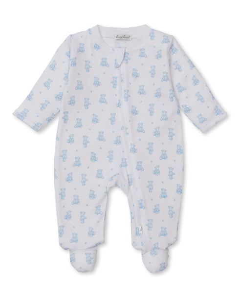 Blue teddy print sleeper