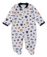 Navy sport print sleeper