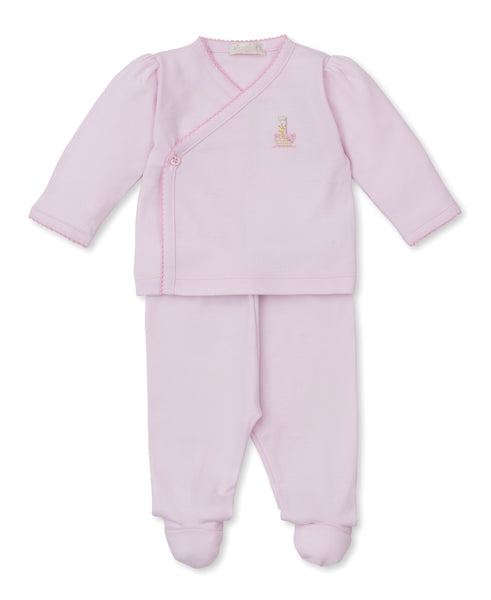 Pink footed Ark pant set