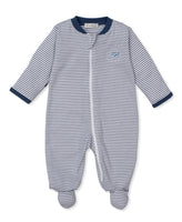 Navy stripe puppy sleeper