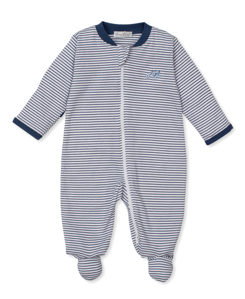 Navy stripe puppy sleeper