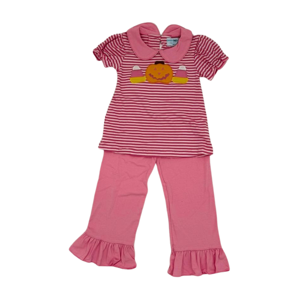 Pink Candy corn pant set