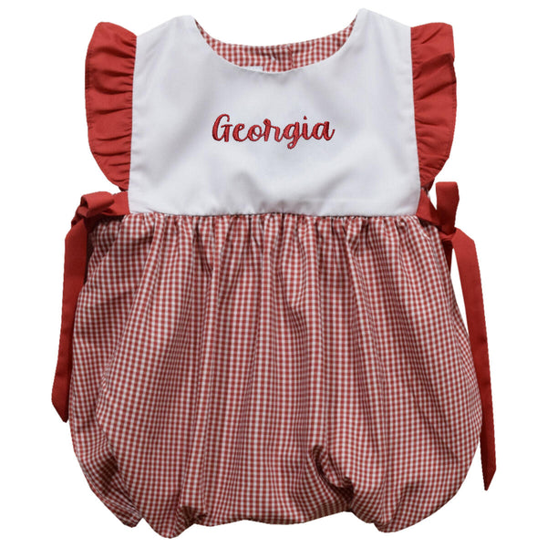 Red and white bib GA bubble