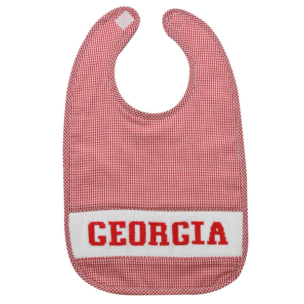 Georgia smocked bib