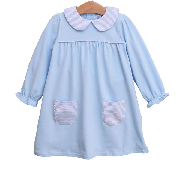Blue pocket dress