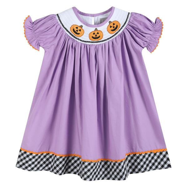 Purple smock Jack o lantern dress