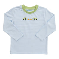 Pumpkin tractor long sleeve tee