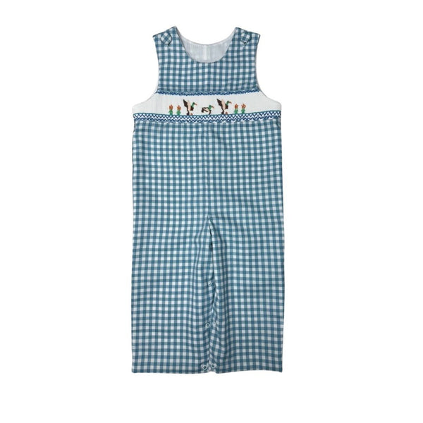 Teal Mallard smocked longall