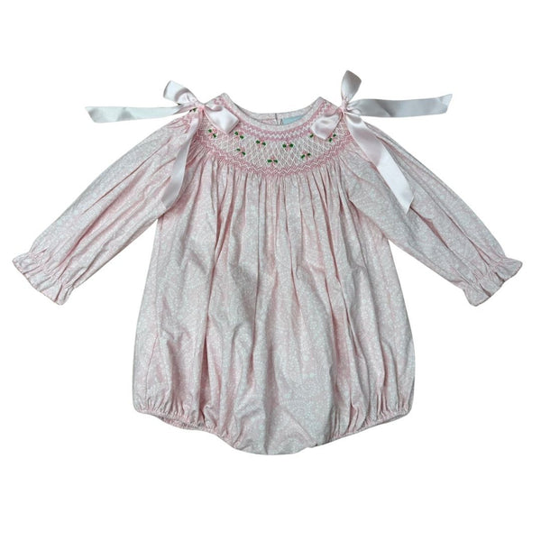 Pink long sleeve floral bubble
