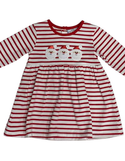 Red stripe Santa dress