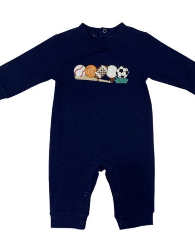 Navy sports romper