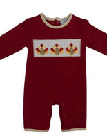 Smocked turkey romper