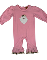 Cheetah Ruffle Santa romper