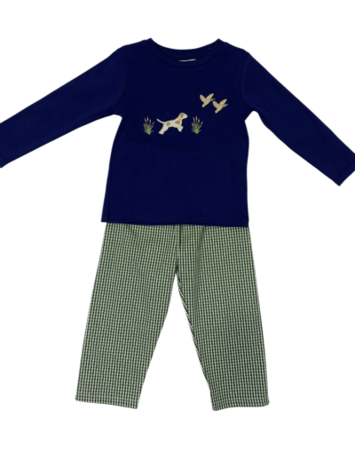 Navy duck hunting pant set