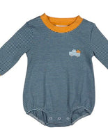 Long sleeve pumpkin tractor bubble