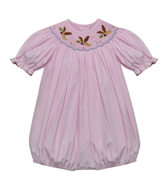 Pink Smocked mallard bubble