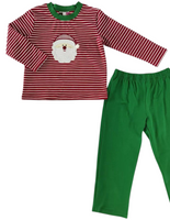 Red/Green Santa pant set
