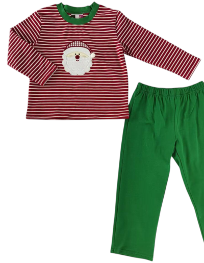 Red/Green Santa pant set