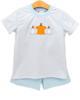 Trio pumpkin short set