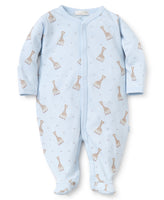 Blue giraffe print sleeper