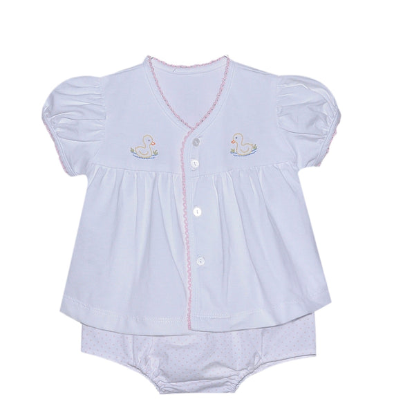 Girl Duckie diaper set