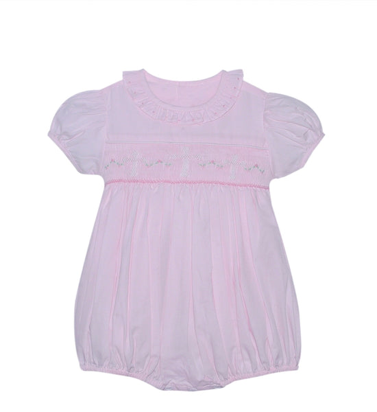 Pink Smocked cross bubble