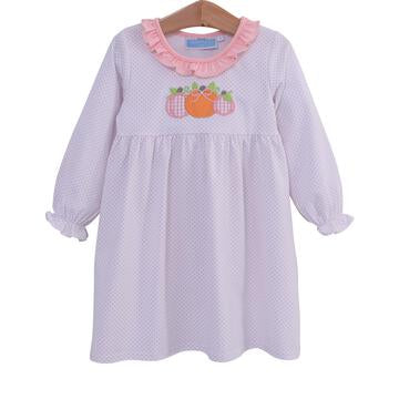 Pink dot pumpkin dress