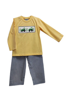 Tractor and corn pant set