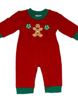 Boy ginger bread romper