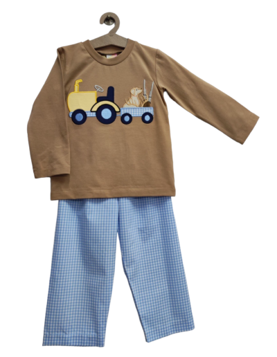 Hunting dog and tractor pant set