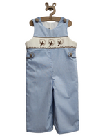 Smocked Cotton boll long Jon Jon