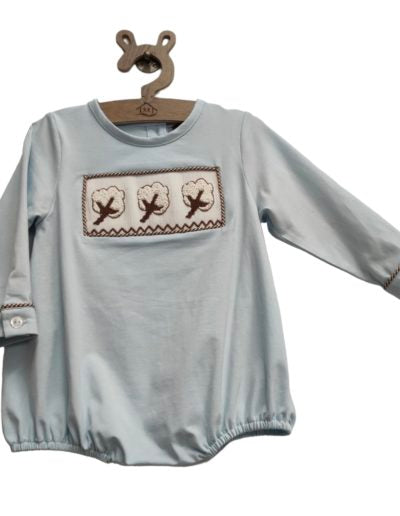 Boy long sleeve cotton boll bubble