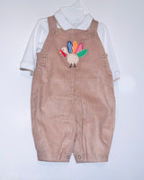 Brown cord Turkey overalls