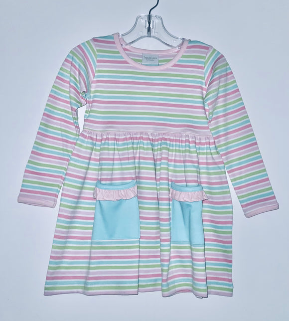 Multi stripe pocket dress