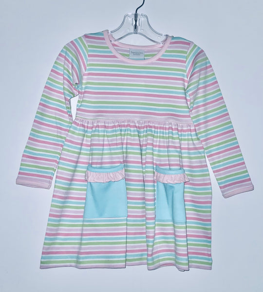 Multi stripe pocket dress